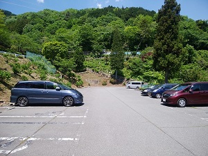 箱根小涌園Ｂ駐車場内の写真です