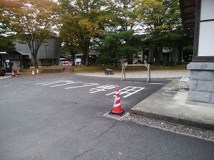 道の駅「那須高原」二輪車(バイク専用)パーキングの写真です