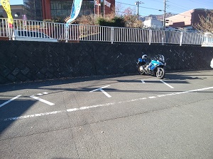 道の駅 清川 バイク駐車スペースの写真です