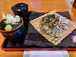 ざる蕎麦650円の写真です