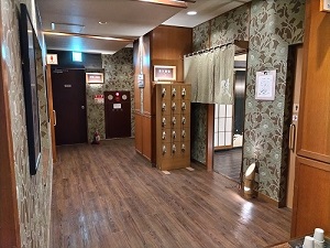 美松館 2階大浴場入り口の写真です