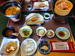 美松館 朝食の写真です