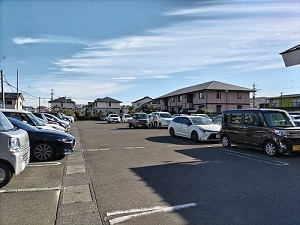 笑福の湯 駐車場の写真です