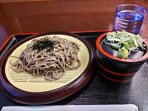 笑福の湯 食事処 ざる蕎麦の写真です