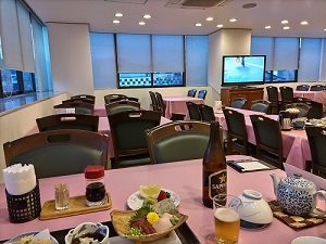 やいづマリンパレス 食堂内の写真です