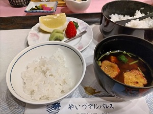 やいづマリンパレス 夕食の写真です