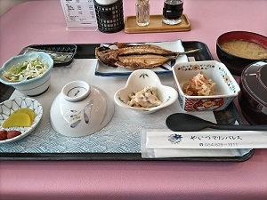 やいづマリンパレス 朝食の写真です