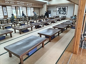 川根温泉 ふれあいの泉 食事処内の写真です