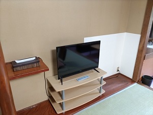松仙閣 客室 テレビの写真です