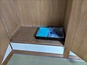 松仙閣 客室 押入れの写真です