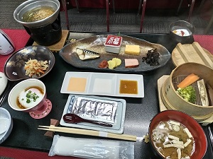 松仙閣 朝食の写真です
