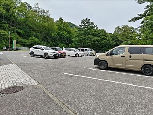 あぐりの湯こもろ 駐車場の写真です