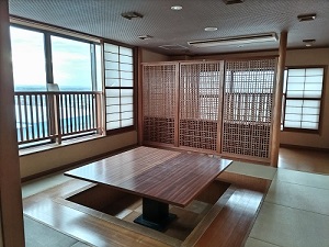 ホテルカアナパリ 7F大浴場前の休憩スペースの写真です