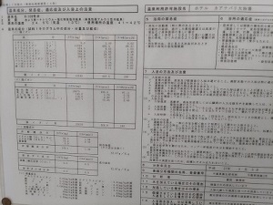 ホテルカアナパリ 温泉分析書の写真です