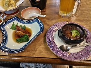 ホテルカアナパリ 夕食(後から出てきた2品)の写真です