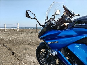 一松海岸 駐車場にて