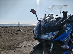 一松海岸 駐車場にて