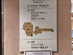 木の花の湯 フロアガイドの写真です
