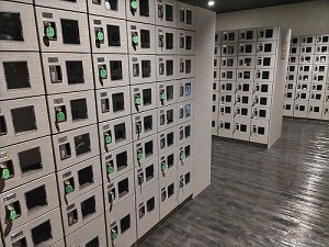 木の花の湯 靴箱の写真です